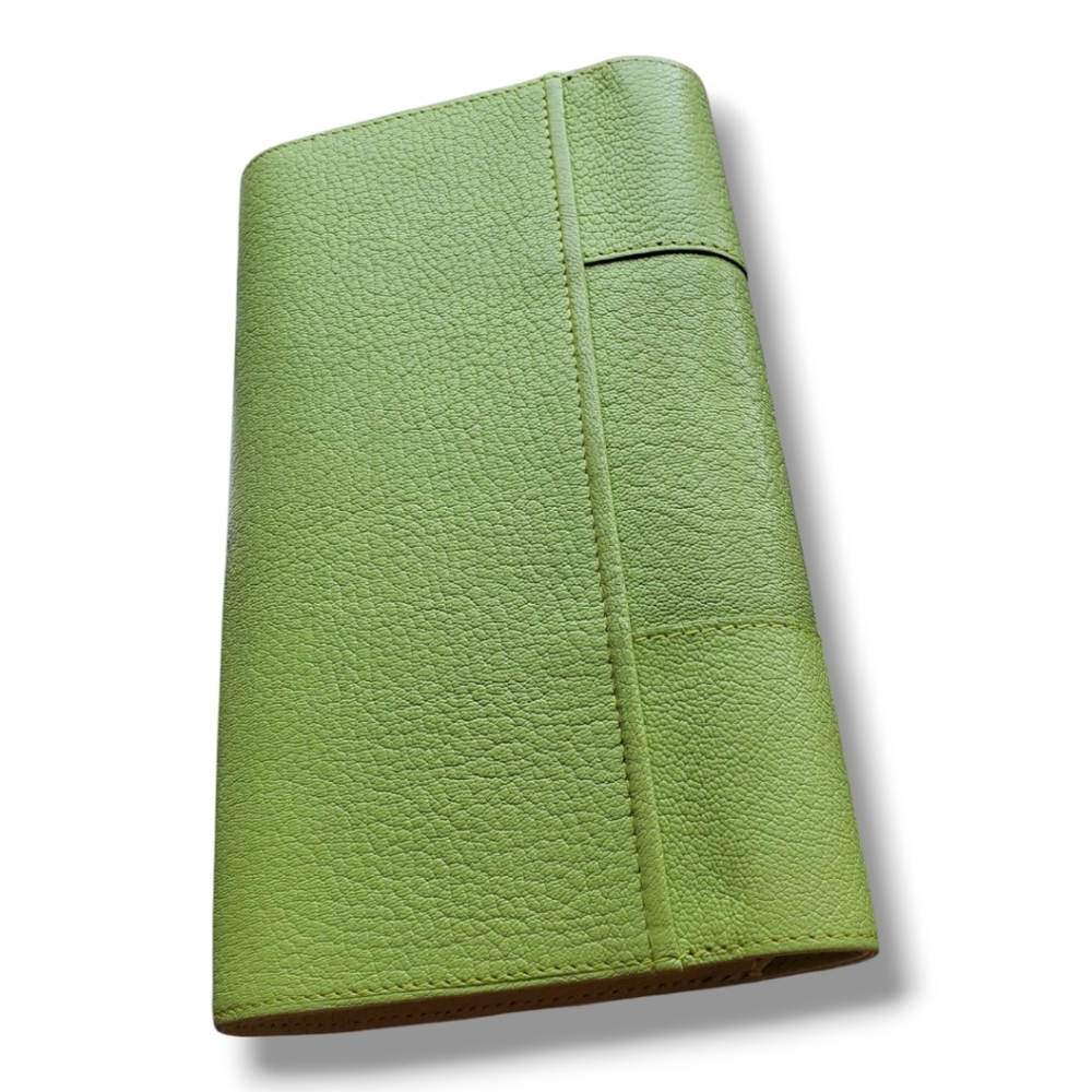PERRIN PARIS L'ASYMETRIQUE Glove Clutch Green Calfskin Leather Clutch - Picture 16 of 17